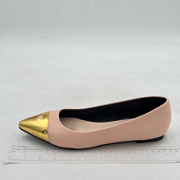FOWT Shoes - FOWT Light Pink Classic Slip-on Pointed Toe Flats for Women Chic Cap Toe Shoes